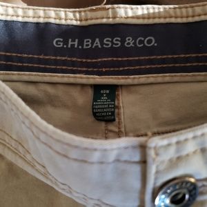 G.H. Bass and Company For Hard Service Brn Khakis